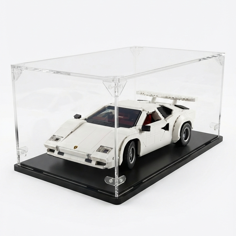 Acrylic display case for Lego® set Lamborghini Countach 5000 Quattrovalvole (10337)