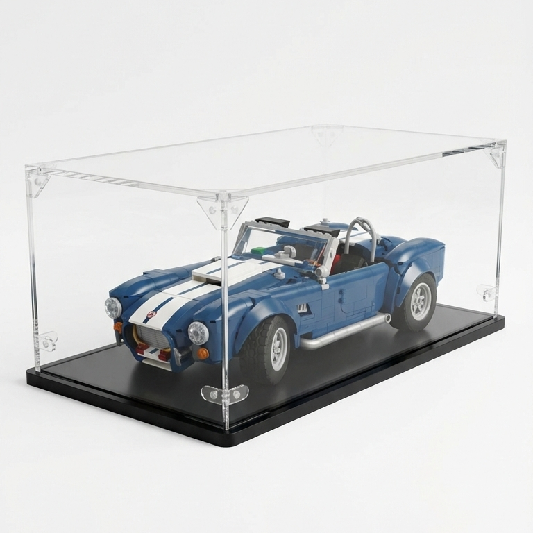 Acrylic display case for Lego® set Shelby Cobra 427 SC (10357)