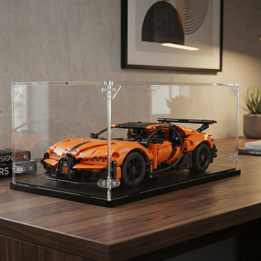 Acrylic display case for Lego® set Bugatti Chiron Pur Sport Hypercar (42222)