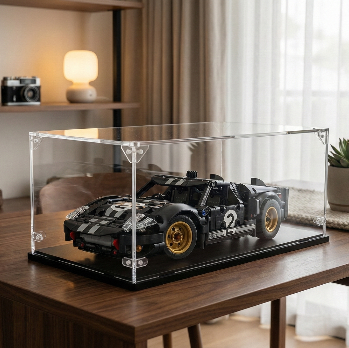 Acrylic display case for Lego® set 1966 Ford GT40 MKII Race Car (42223)