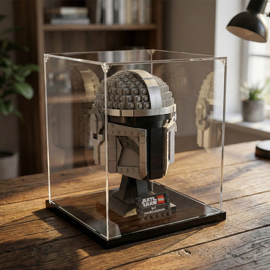 Acrylic display case for Lego® set Star Wars™: The Mandalorian Helmet (75328)