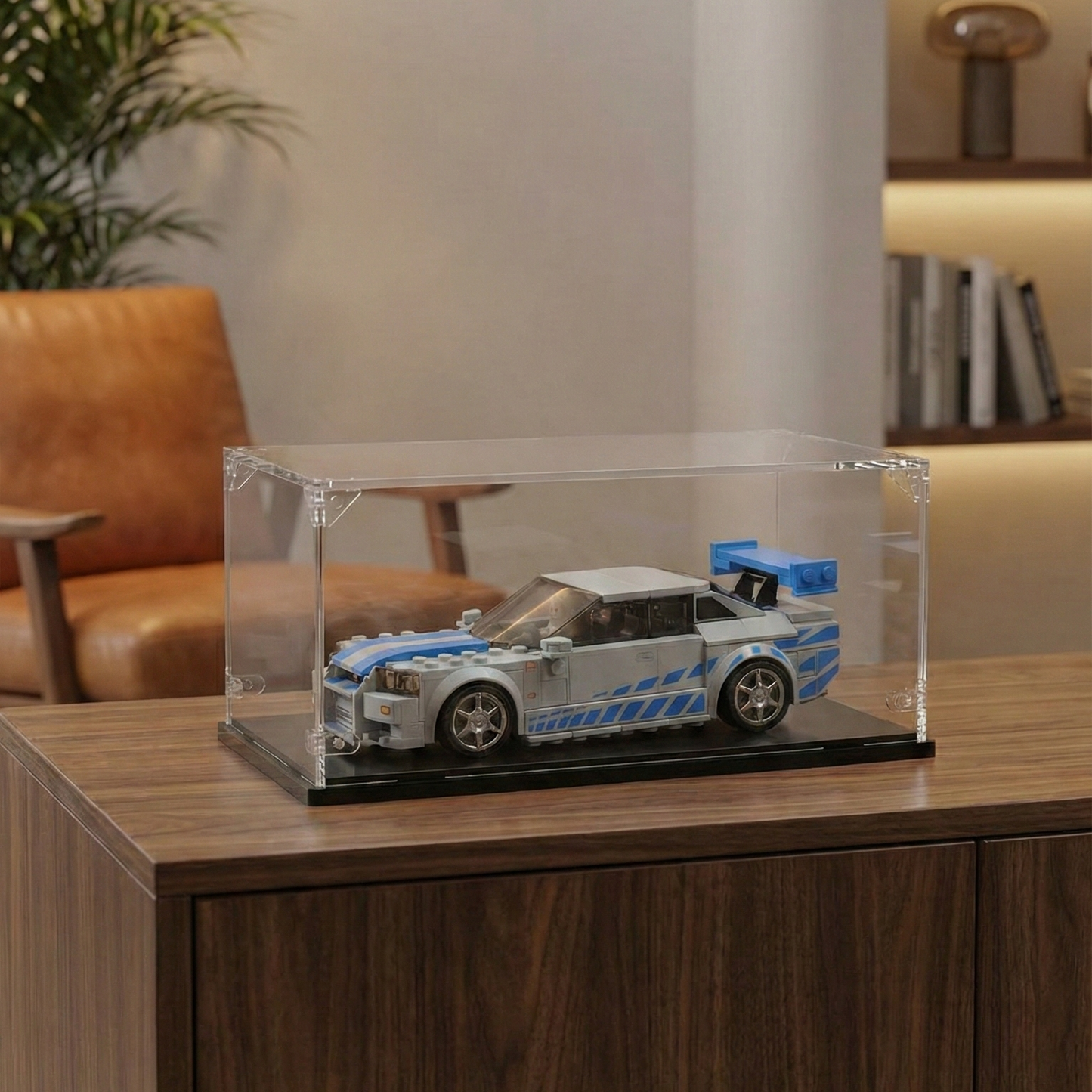 Display case for Lego® set Speed Champions: Nissan Skyline GT-R R34 de 2 Fast 2 Furious (76917)