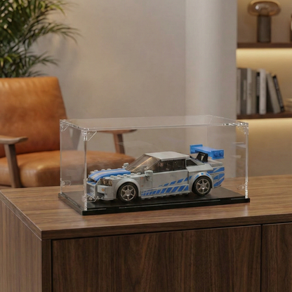 Display case for Lego® set Speed Champions: Nissan Skyline GT-R R34 de 2 Fast 2 Furious (76917)