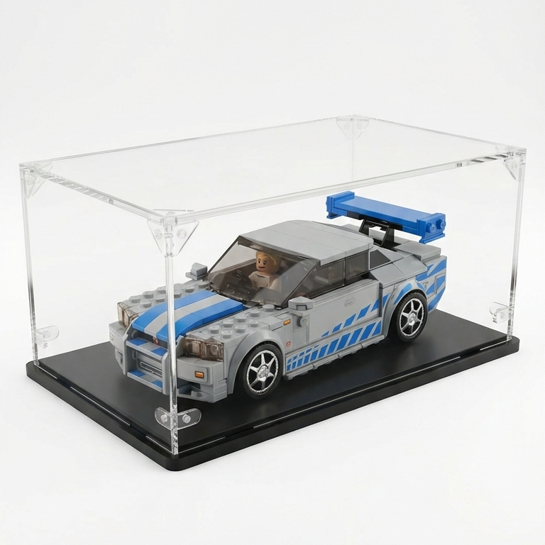 Display case for Lego® set Speed Champions: Nissan Skyline GT-R R34 de 2 Fast 2 Furious (76917)