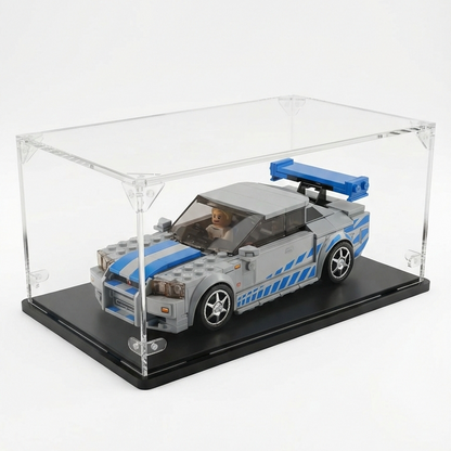 Display case for Lego® set Speed Champions: Nissan Skyline GT-R R34 de 2 Fast 2 Furious (76917)