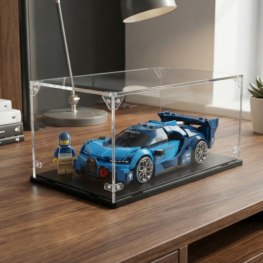 Acrylic display case for Lego® set Bugatti Vision GT Hyper Sports Car (77253)