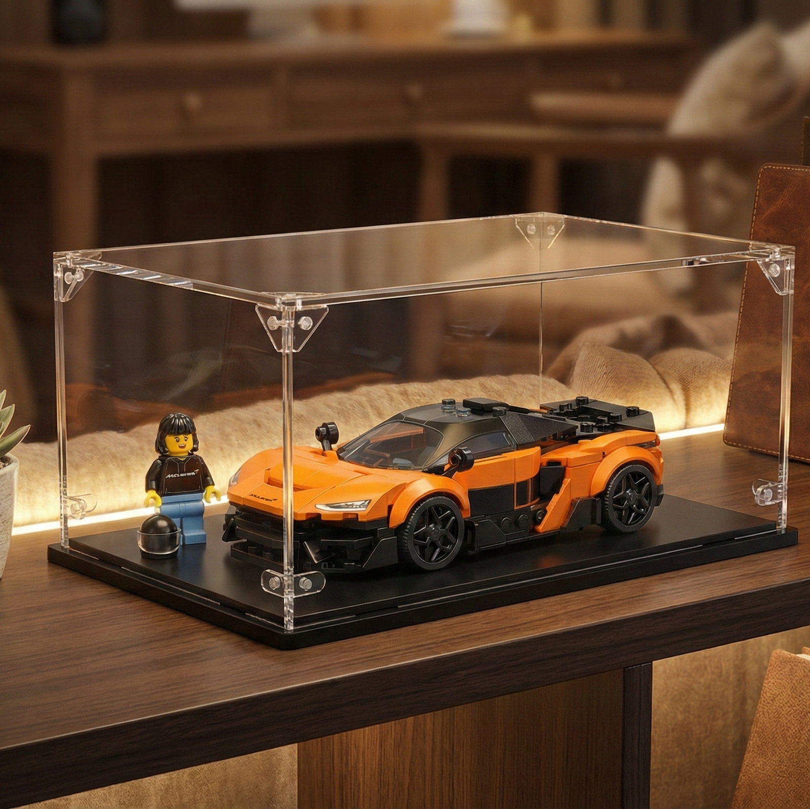 Acrylic display case for Lego® set McLaren W1 (77257)